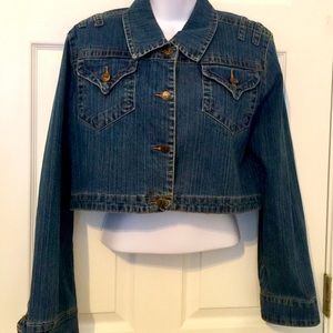 Plus Size Crop Jean Jacket💐🌹